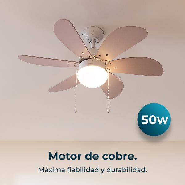 Ventoinha de Teto EnergySilence Aero 3600 Vision (Rosa) - CECOTEC