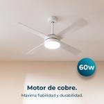 Ventoinha de Teto Energysilence Aero 5200 60W (Branco) - CECOTEC