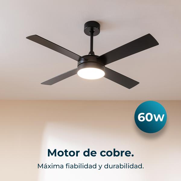 Ventoinha de Teto Energysilence Aero 5200 60W (Preto) - CECOTEC