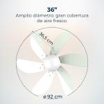 Ventoinha de teto EnergySilence Aero 3600 Vision Mint