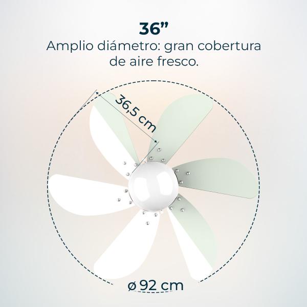 Ventoinha de teto EnergySilence Aero 3600 Vision Mint