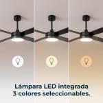 Ventoinha de Teto Energysilence Aero 5200 60W (Preto) - CECOTEC