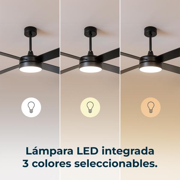 Ventoinha de Teto Energysilence Aero 5200 60W (Preto) - CECOTEC