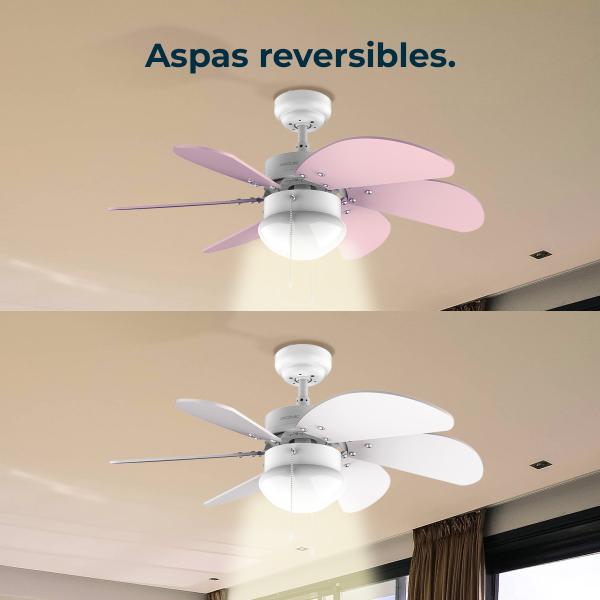 Ventoinha de Teto EnergySilence Aero 3600 Vision (Rosa) - CECOTEC