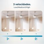 Ventoinha de Teto Energysilence Aero 5200 60W (Branco) - CECOTEC