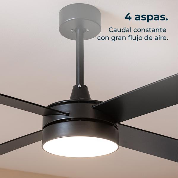 Ventoinha de Teto Energysilence Aero 5200 60W (Preto) - CECOTEC