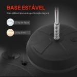 Punching Ball de Boxe com Altura Ajustável Base Recarregável e Luvas para Adolescentes Ø43x125 - 145 cm Vermelho e Preto