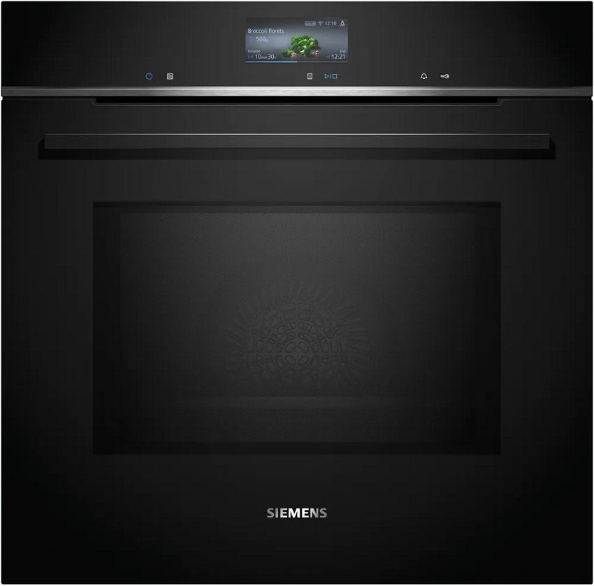 Forno de Encastre iQ700 HM736GAB1 c/ Microondas 67L 3600W (Preto) - SIEMENS
