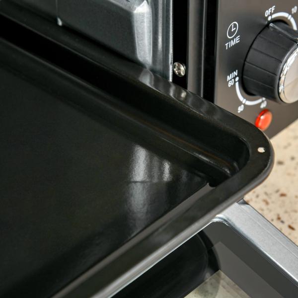 Mini Forno Elétrico 21L 1400W com Temporizador até 60min e Temperatura Ajustável até 230℃ 46x38,5x29 cm Preto