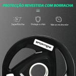 Conjunto de 2 Discos de Pesos Olimpicos 10kg Ferro Fundido Placas de Peso com Orifício de 5cm Ø32x4cm Preto
