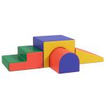 Conjunto de 4 Blocos de Espuma para Crianças Figuras de Construção Brinquedo de Aprendizagem Infantil 150x50x39cm Multicor