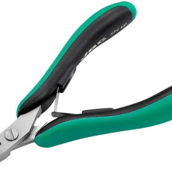 Alicate de Corte c/ Corte Totalmente Nivelado e Cabeça Oblíqua Pequena - JBC