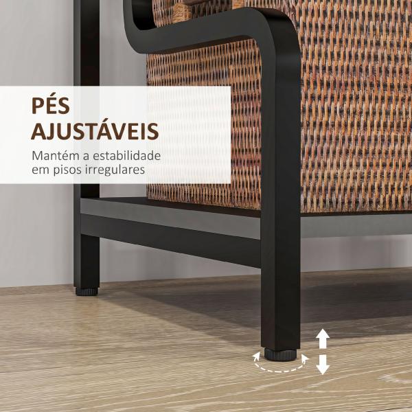 Suporte para Impressora de 3 Níveis com Estrutura em Aço, Estante de Arrumação para Escritório e Casa, 55x40x77 cm, Preto