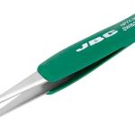 Pinça de Alta Precisão c/ Cabo de Borracha e Corpo Curto - JBC