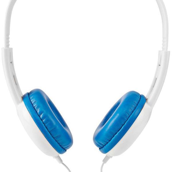 Auscultadores Headphones HPWD4200BU c/ Fios (Azul/Branco) - NEDIS