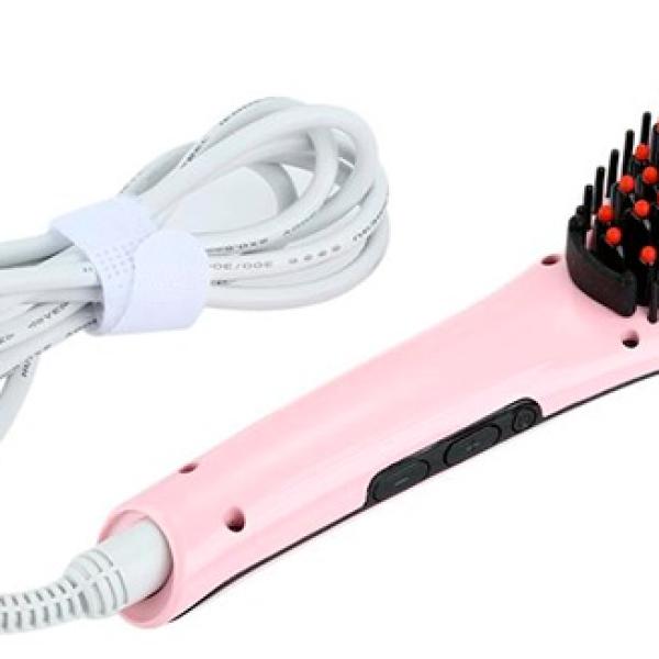 Escova Alisador Cabelo (Rosa)