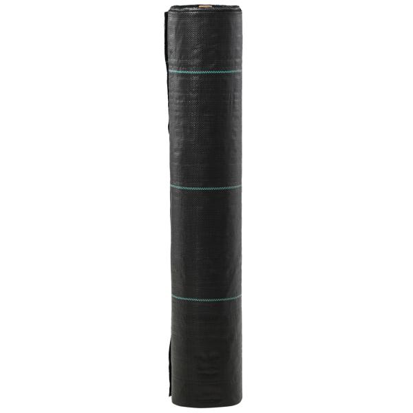 Rolo de Malha Anti - Ervas 2x50 m Malha Geotêxtil 130 g/m² para Controlo de Ervas Daninhas de Jardim Malha Anti - Ervas Preta