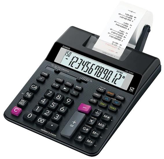 Calculadora de Secretária HR - 150RCE 12 Digitos c/ Impressão - CASIO