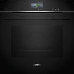 Forno de Encastre c/ Função Vapor iQ700 HR736G1B1 71L 3600W (Preto) - SIEMENS