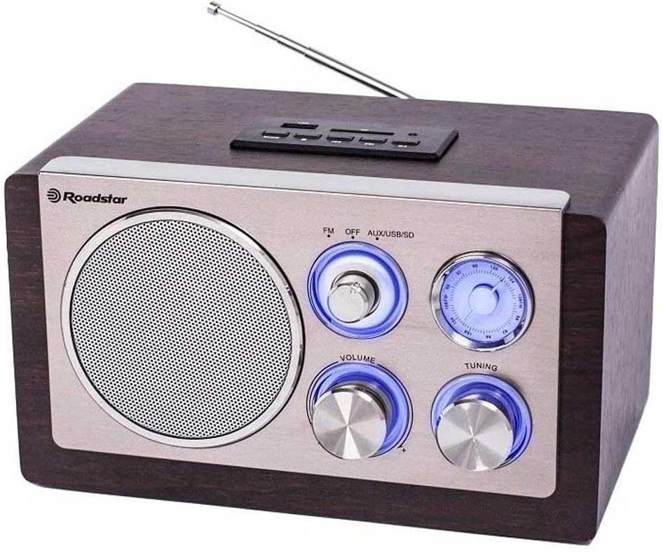 Rádio de Mesa Vintage (Prateado) - ROADSTAR
