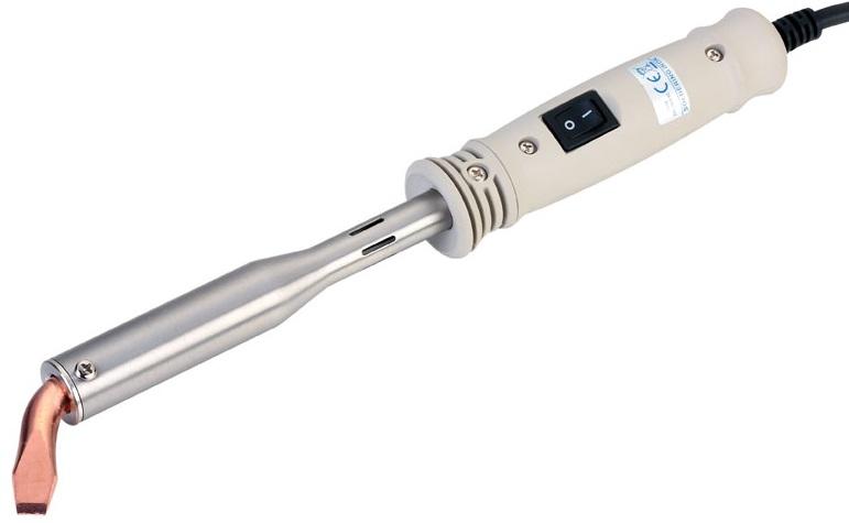 Ferro de Soldar Industrial 220V 150W c/ Ponta em Cinzel Curva Ø11,8mm