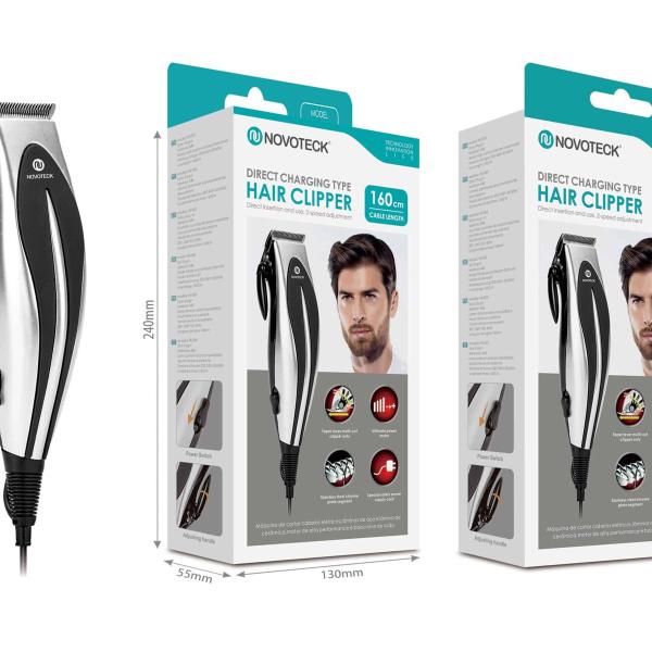 Máquina de Cortar Cabelo HS-003 Motor Potente, Cabo de 160 cm, Ajustável e Precisa