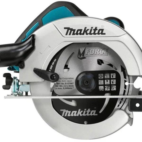 Serra Circular Portátil 19cm 5500RPM 1600W HS7611J (Preto/Azul) - MAKITA