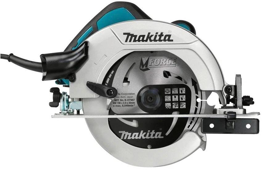 Serra Circular Portátil 19cm 5500RPM 1600W HS7611J (Preto/Azul) - MAKITA