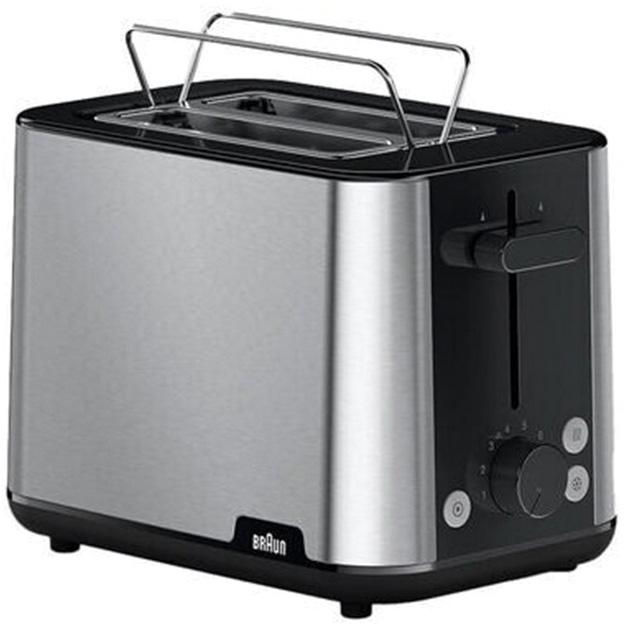 Torradeira 900W 2 Fenda Bandeja Migalhas - BRAUN