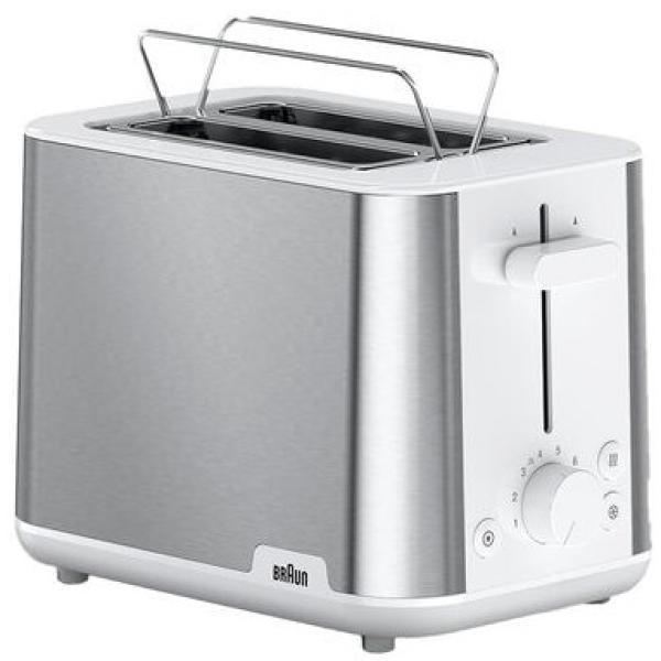 Torradeira PurShine HT 1510 2 Fatia(s) 900W (Inox/Branco) - BRAUN