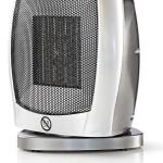 Aquecedor Cerâmico Ar Rotativo 1500W (Cinzento) - NEDIS
