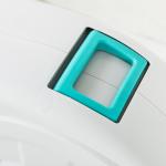 Carretel de Mangueira para Jardim 20+2 m com 7 Bocais Função de Bloqueio Retorno Automático e Giro de 180° Cinza Claro