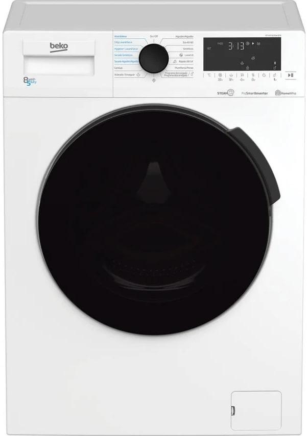 Máquina Lavar e Secar Roupa 5/8Kg 1400RPM (Branco) - BEKO