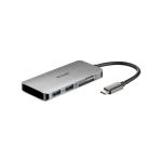 Docking Station Usb - C D - Link DUB - M610 2xUsb 1xUsb - C PD 1xThunderbolt 3 1xHDMI 1xLeitor de Micro SD Cinza
