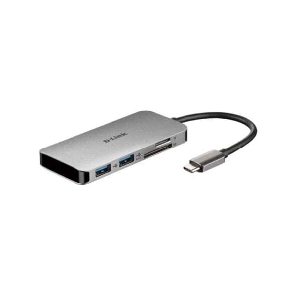 Docking Station Usb - C D - Link DUB - M610 2xUsb 1xUsb - C PD 1xThunderbolt 3 1xHDMI 1xLeitor de Micro SD Cinza