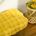 Apoio para os Pés Sala de Estar em Veludo com Pés de Metal e Assento Acolchoado para Dormitório Entrada 76x38x41,5 cm Amarelo