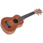 Ukelele 21 Polegada Ukelele Soprano de Iniciação para Iniciantes Ukelele Concerto Hawaiian Cordas Aquila Nylon Material Madeira 53x17,5x6,2cm