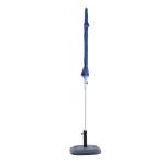 Chapéu de Sol de Praia com Painéis Laterais Tipo Tenda Chapéu de Sol para Praia com Proteção UV50 Φ210x222cm Azul