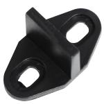 Ferragem para Porta de Correr Kit de Acessórios para Porta Corredeira com 2 Trilhos de Aço de Carbono 200x40x0,6cm Preto
