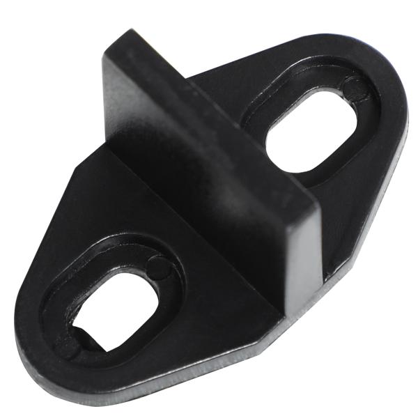 Ferragem para Porta de Correr Kit de Acessórios para Porta Corredeira com 2 Trilhos de Aço de Carbono 200x40x0,6cm Preto