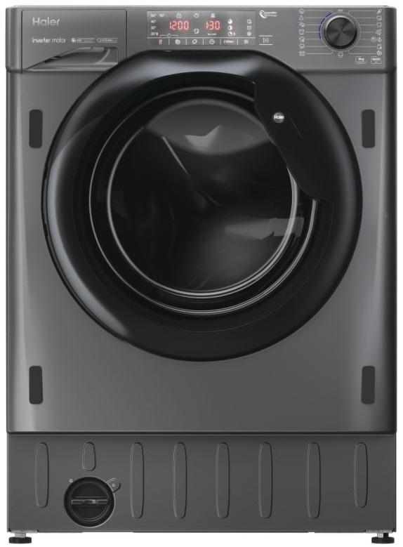 Máquina de Lavar Roupa Encastre 9Kg 1600RPM HWQ90B416FWBR (Cinzento) - HAIER