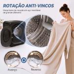Máquina de Secar Roupa de Exaustão 4 kg 800W Anti - Vincos Esterilização 5 Programas Carga Frontal 48x40x56 cm Preto