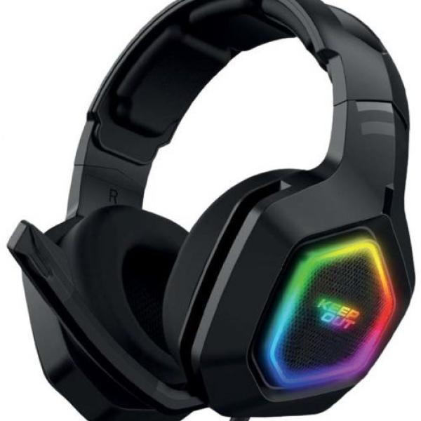 Auscultadores Headset Gaming 7.1 RGB Hx901 c/ Microfone (Preto) - KEEP OUT