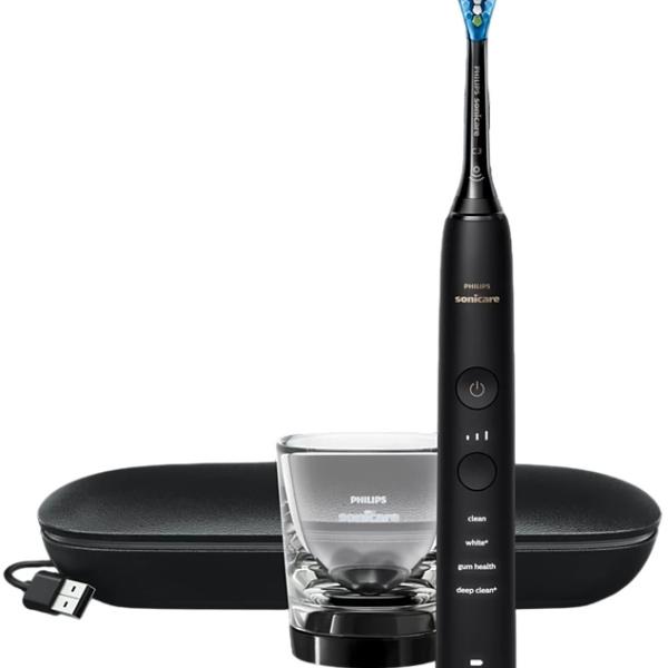 Escova de Dentes Elétrica Sonicare DiamondClean 9000 HX9911/09 (Preto) - PHILIPS