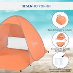 Tenda pop - up instantânea e portátil com janelas Tipo de refúgio para piquenique, praia e acampamento com proteção UV