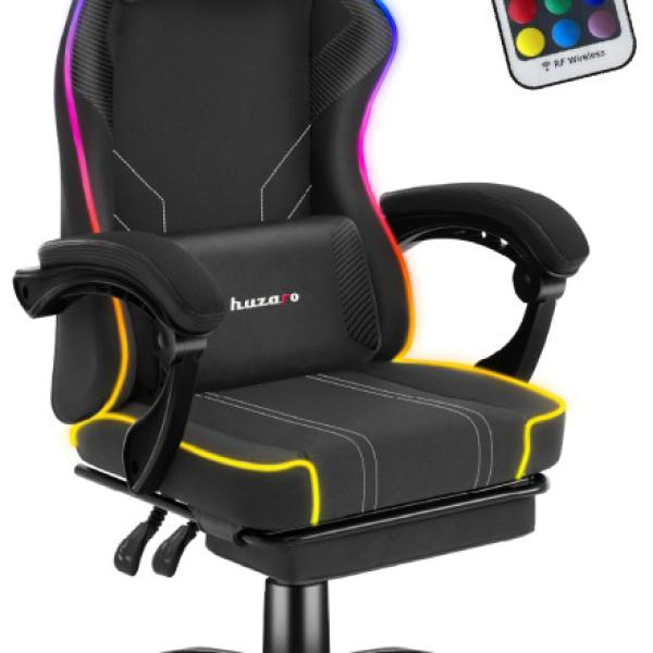Cadeira Gaming RGB Force 3.7 (Preto) - HUZARO