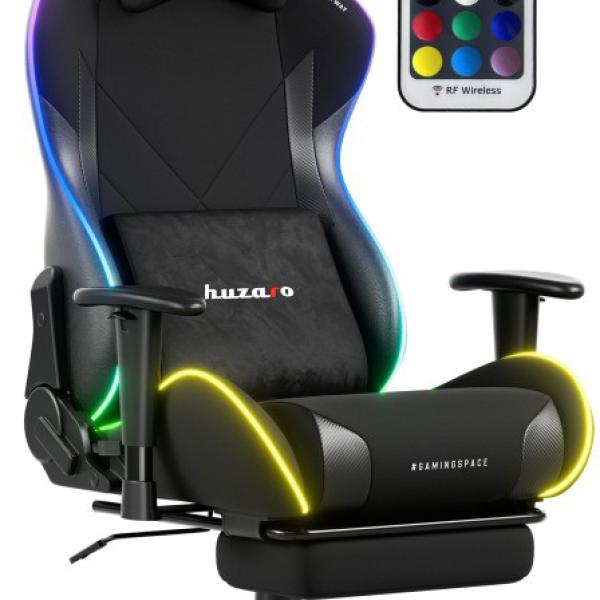 Cadeira Gaming RGB Force 5.7 (Preto) - HUZARO