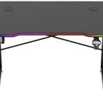 Mesa Gaming Hero 1.7 RGB 120cm (Preto) - HUZARO