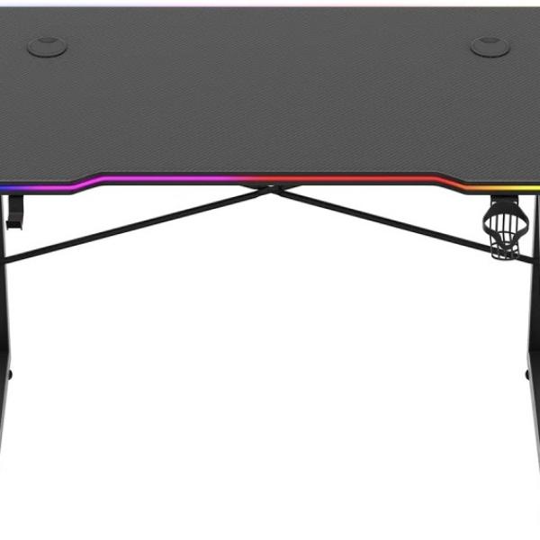 Mesa Gaming Hero 1.7 RGB 120cm (Preto) - HUZARO