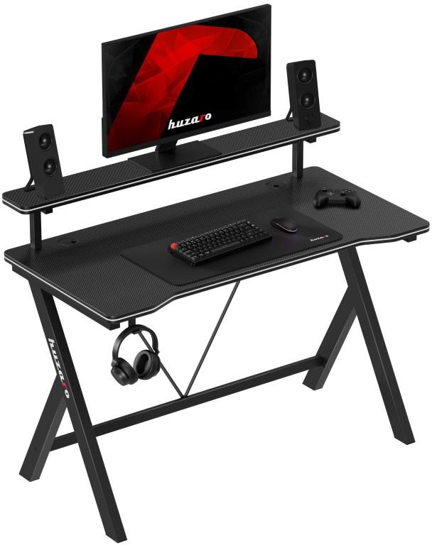 Mesa Gaming Hero 1.9 120cm (Preto) - HUZARO